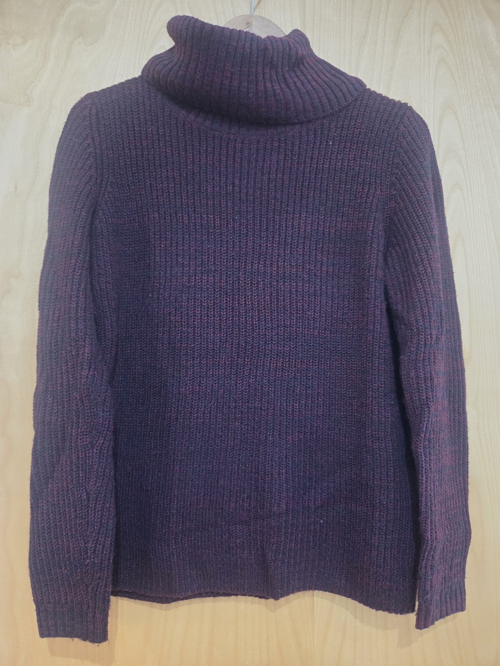 Joe Fresh Ribbed Turtleneck Sweater in Plum